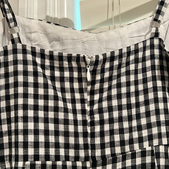 Brandy Melville black and white check mini dress - Picture 3 of 4